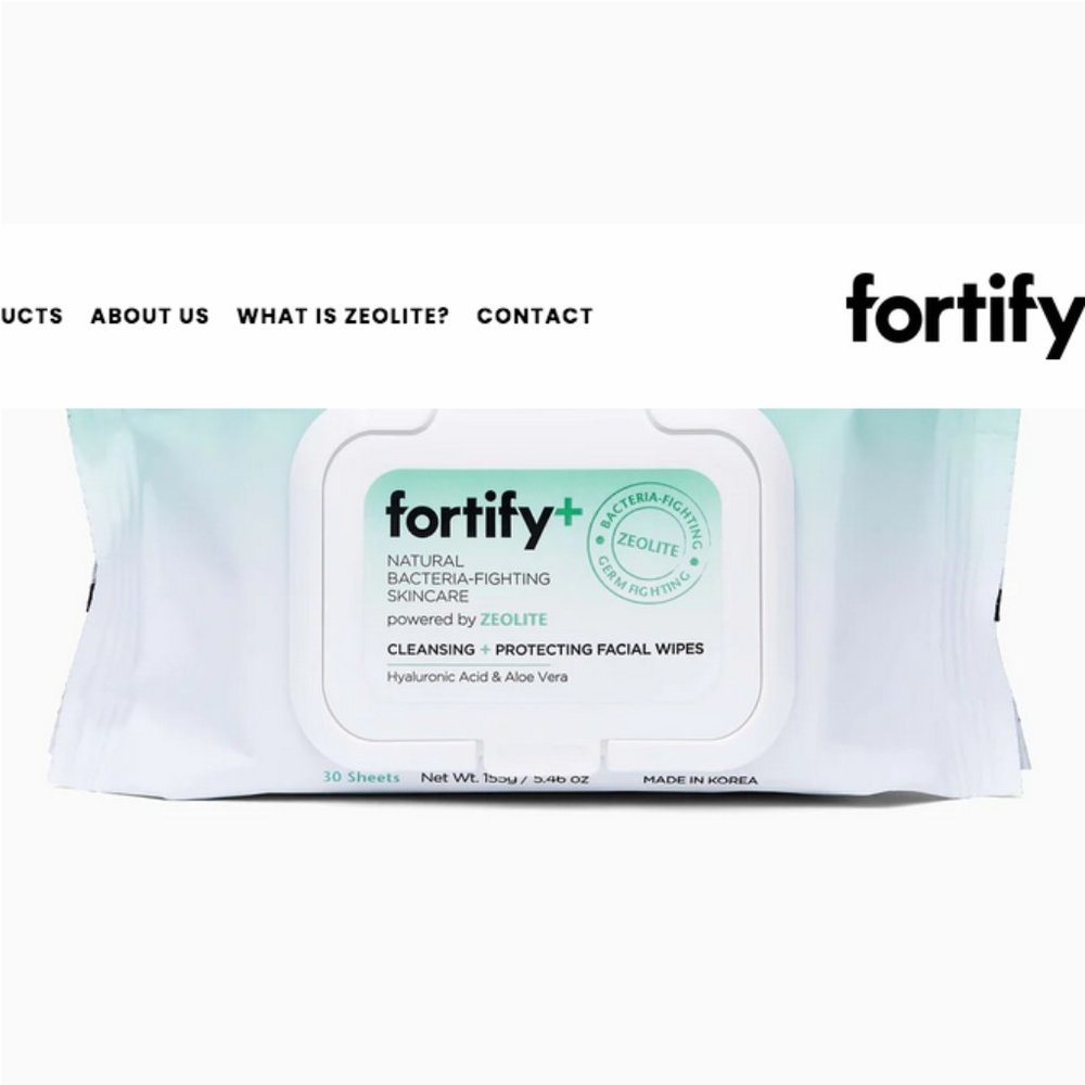 Fortify+ Cleansing + Protecting Facial Wipes NWT